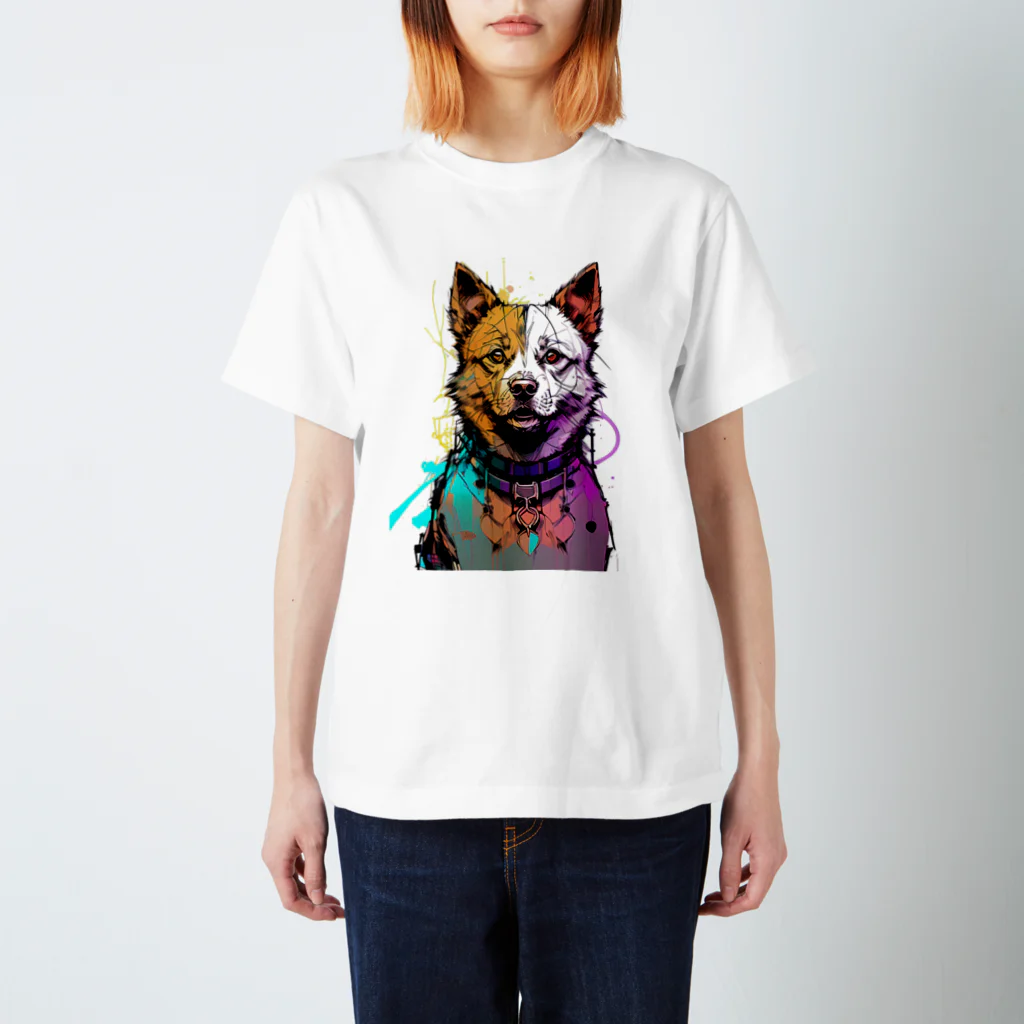 アートワーク探偵の可愛いアート犬 Regular Fit T-Shirt