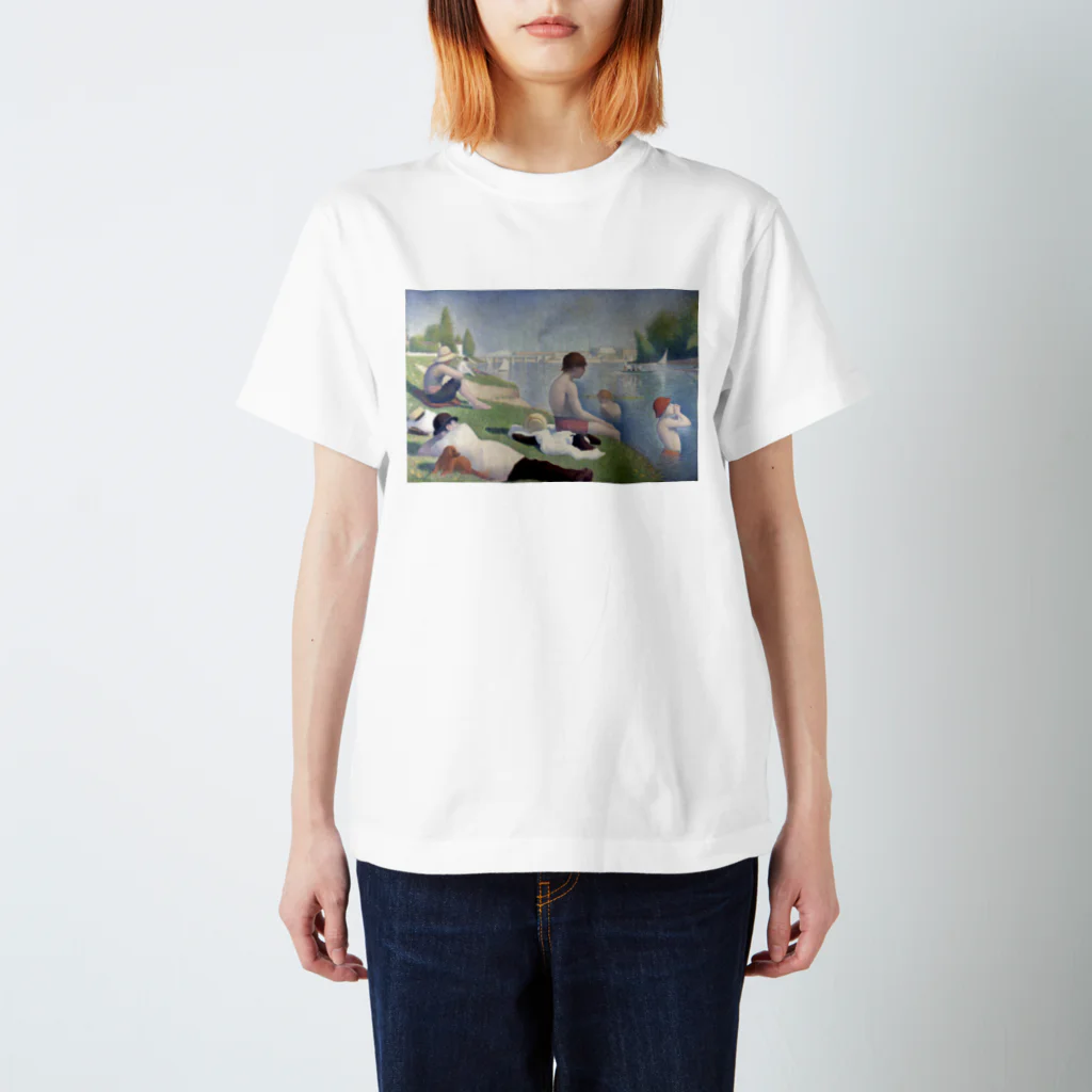 世界美術商店のアニエールの水浴 / Bathers at Asnières Regular Fit T-Shirt