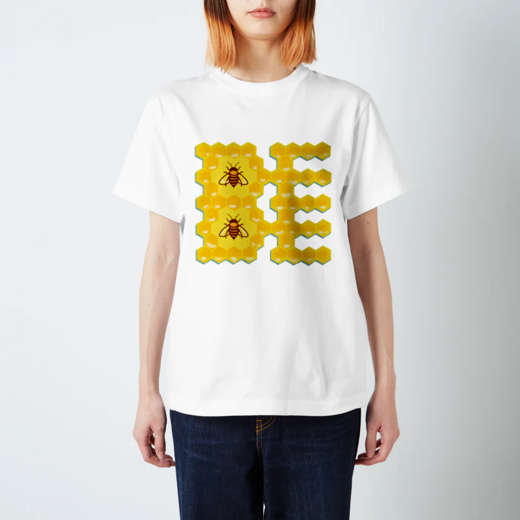 LalaHangeulのハニカム構造(BEE） スタンダードTシャツ