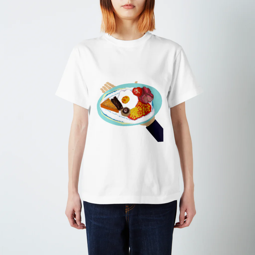 mountainbirdricefieldの外国のホテルの朝食 スタンダードTシャツ