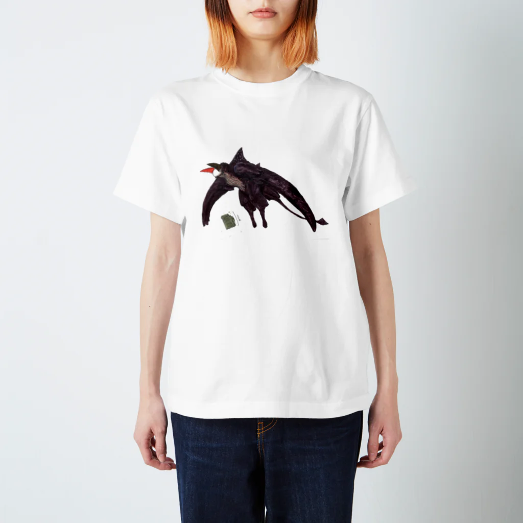 鎧蜥蜴の寝所の黒翼怪獣ダイフォン スタンダードTシャツ