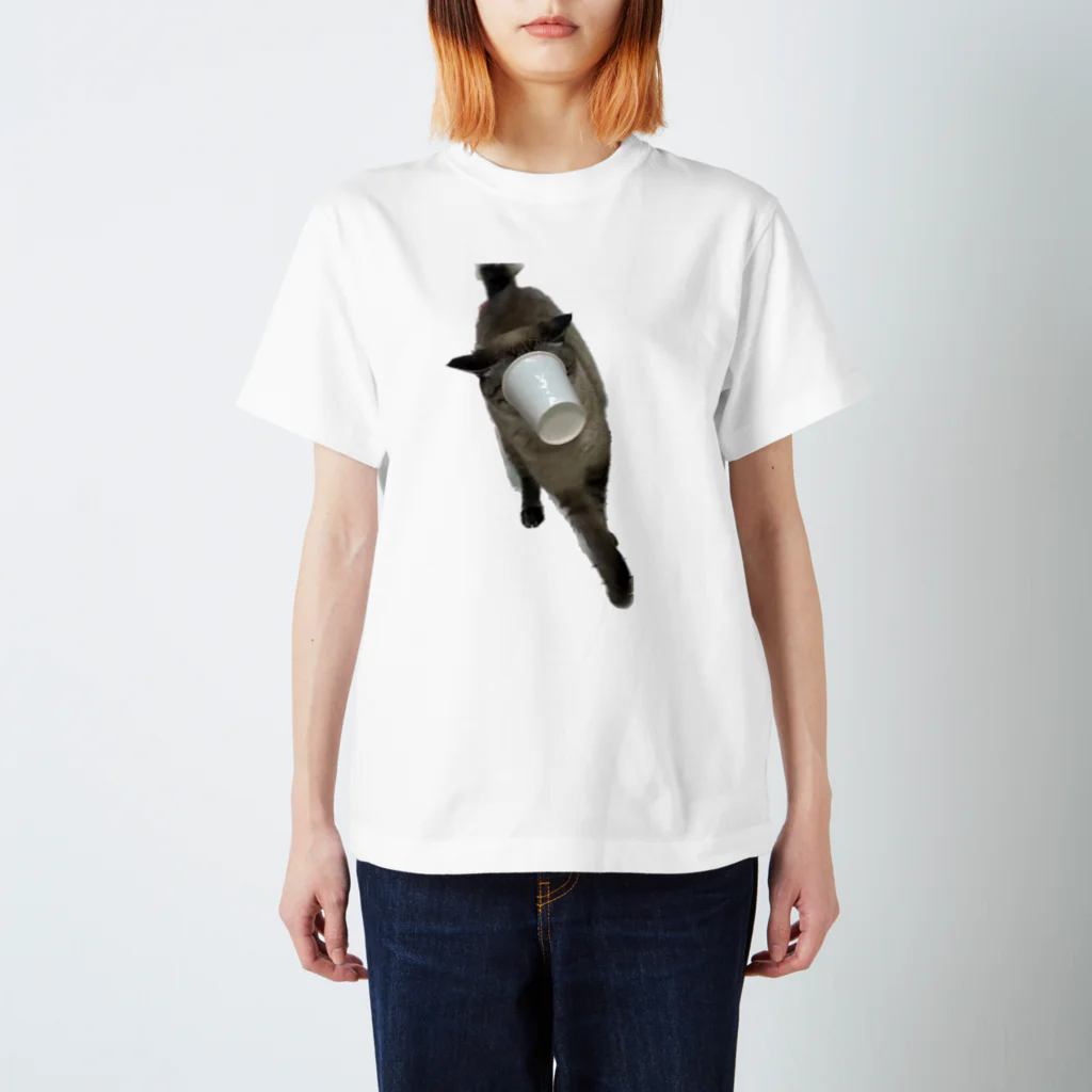 しゅりとねこのハマるねこ Regular Fit T-Shirt