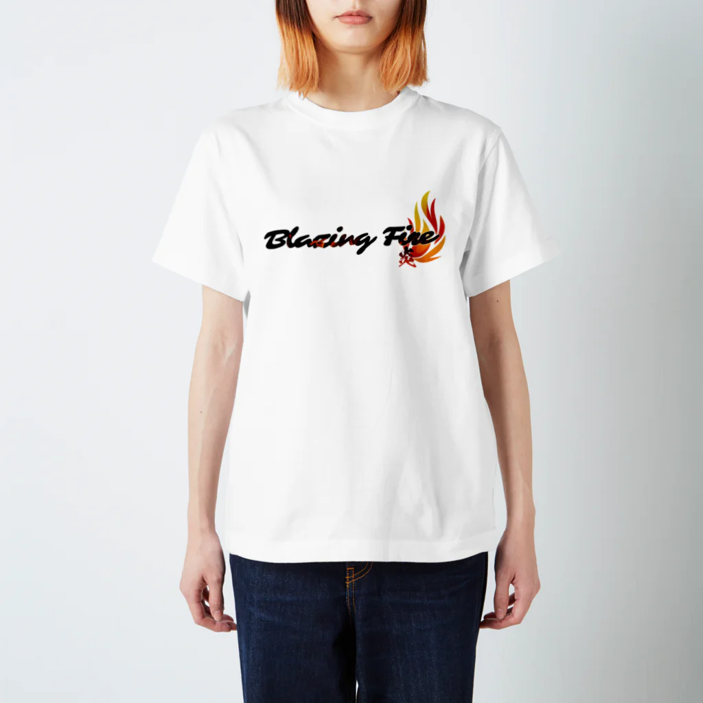 ArayashikI_Japanの炎-Blazing Fire-【淡色系アパレル】 Regular Fit T-Shirt