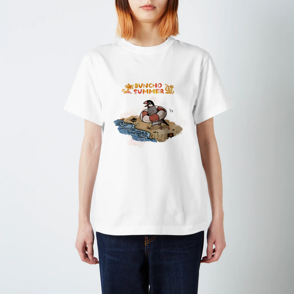 puffer_birdsのサマー文鳥(桜文鳥) スタンダードTシャツ