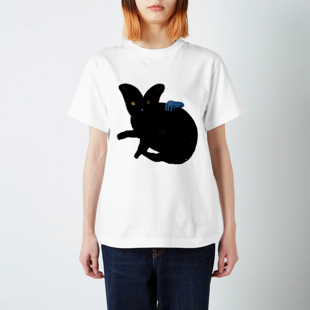 野口清村 / Noguchi Shimuraの撫で猫 スタンダードTシャツ