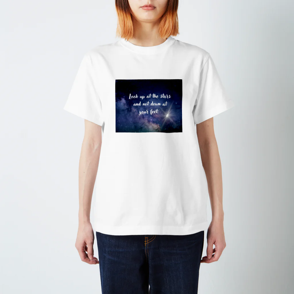 RAINBOW-WORKSの宇宙に輝く星⭐️ スタンダードTシャツ