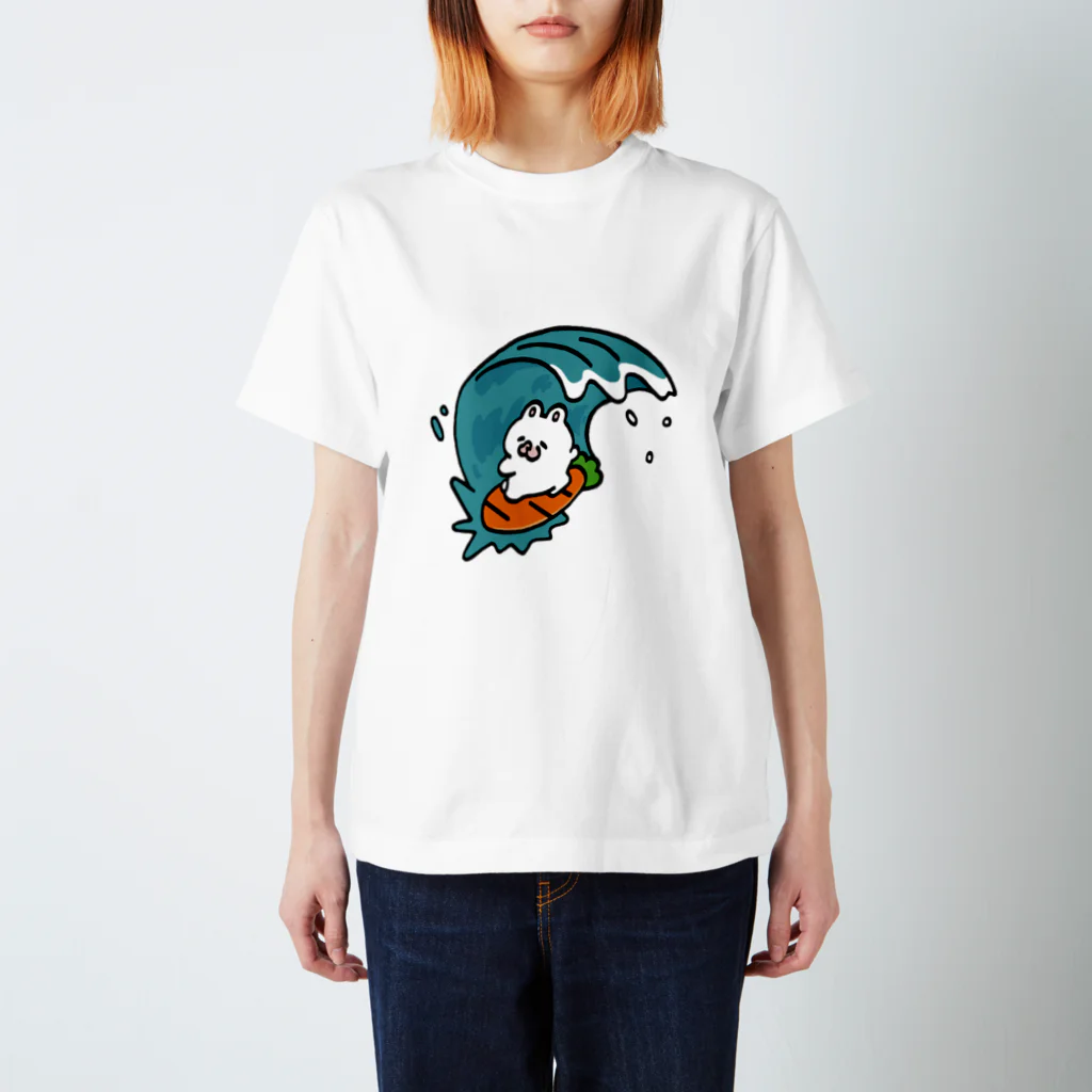 まっくすらぶりーうさのまっくすなみのりーうさ スタンダードTシャツ