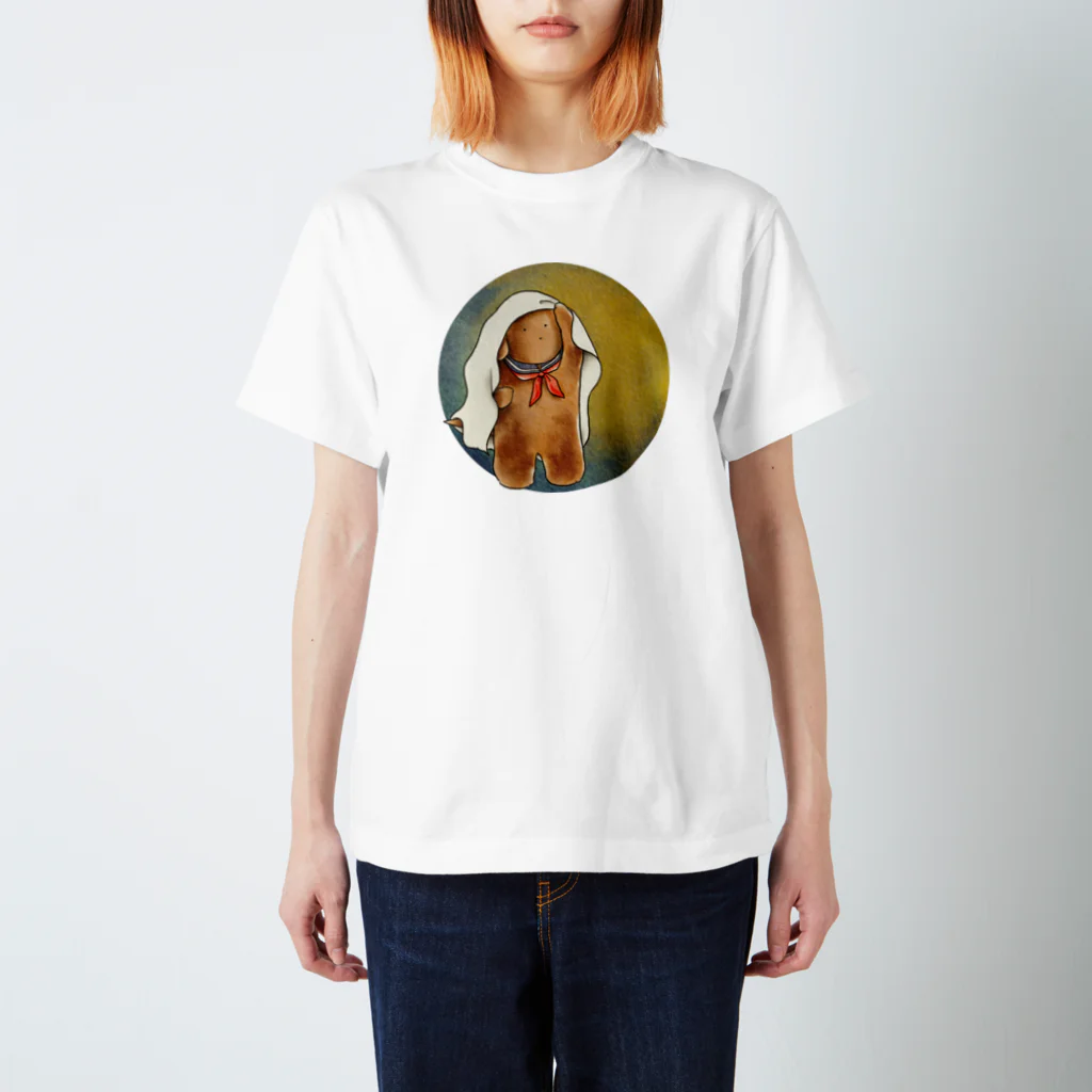 イイダカホリのアフターハロウィンの犬 スタンダードTシャツ