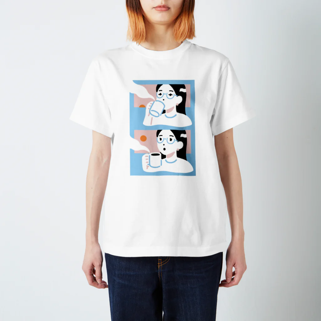 pum shopのMorning coffee (front) スタンダードTシャツ