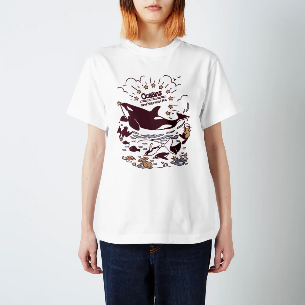 hechaの海のいきもの Regular Fit T-Shirt