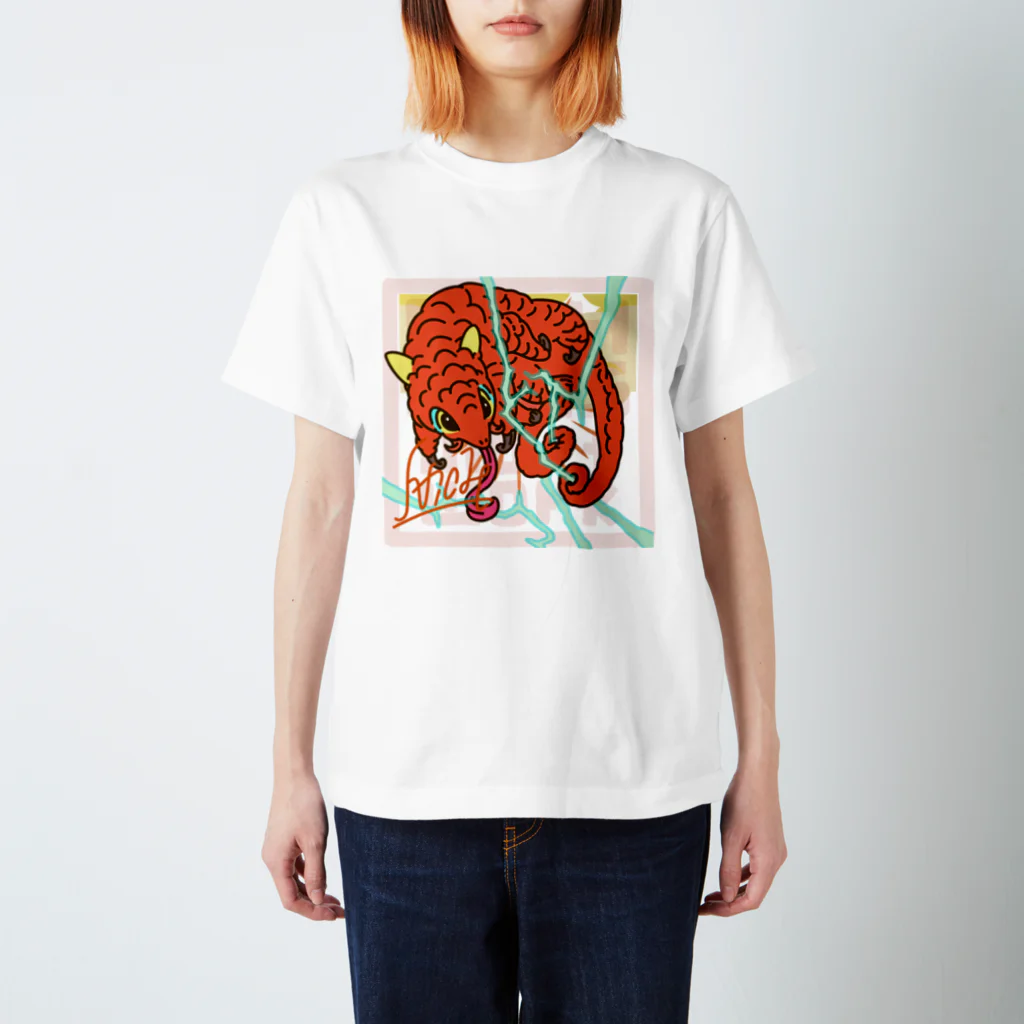 Nicholas illust work の雷獣　らいじゅう スタンダードTシャツ