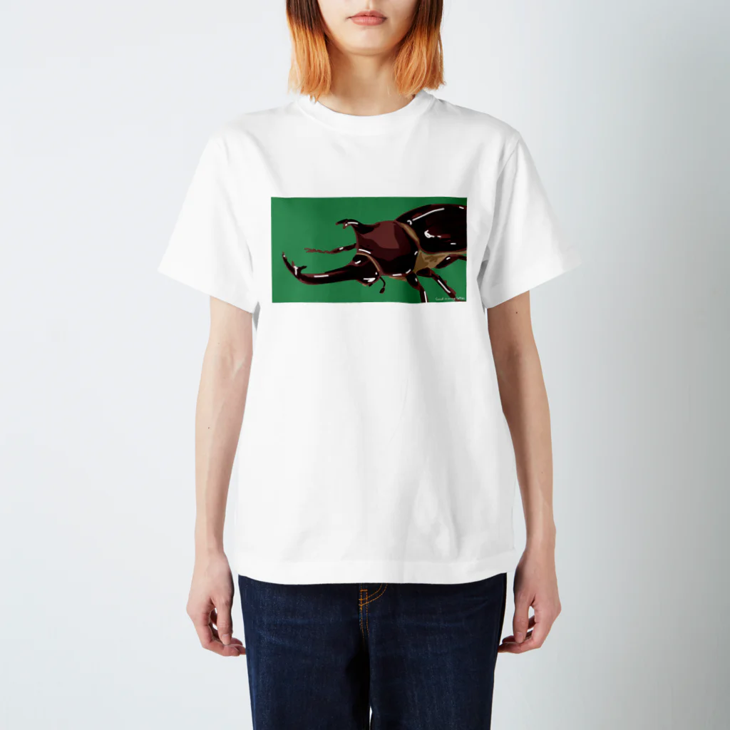 good morning letterのカブトムシ スタンダードTシャツ