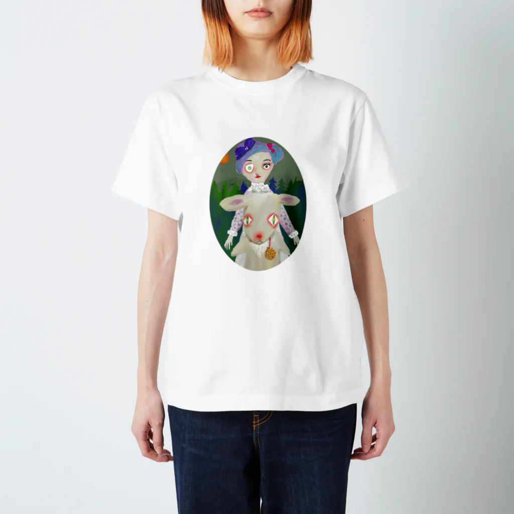 サニイサイド出版のおかみさんとヤギ スタンダードTシャツ