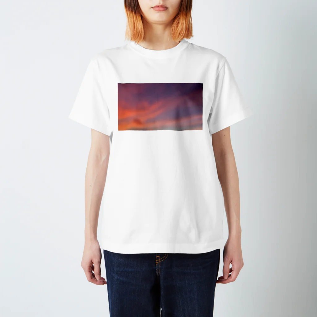 rhyth(リズ)(仮)の夕焼け空 スタンダードTシャツ