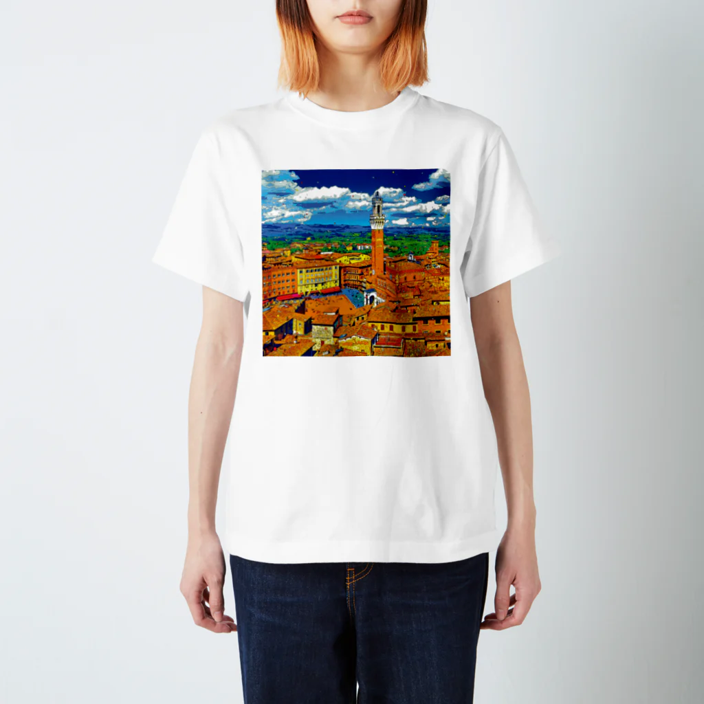 GALLERY misutawoのイタリア シエナの街並み スタンダードTシャツ