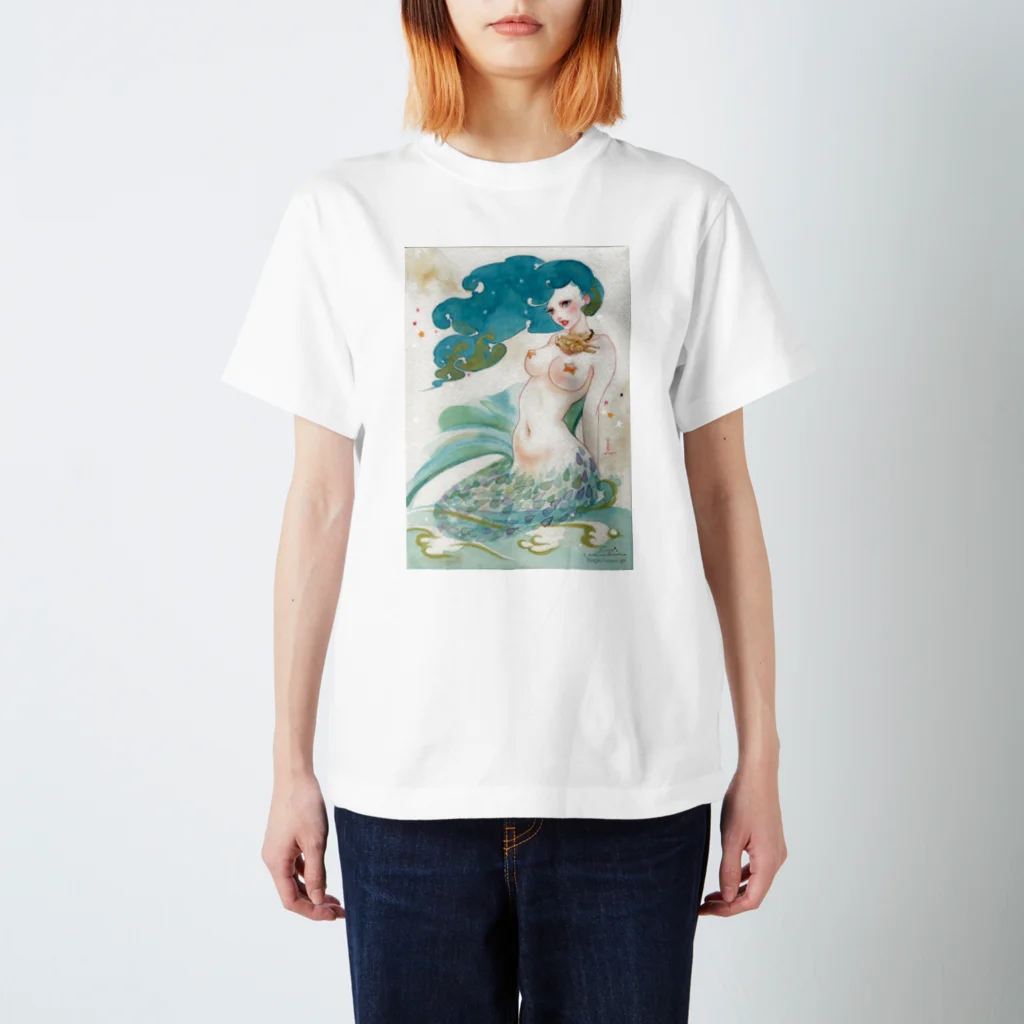 水彩少女の[人魚の歌 5番目の姉 ] Regular Fit T-Shirt