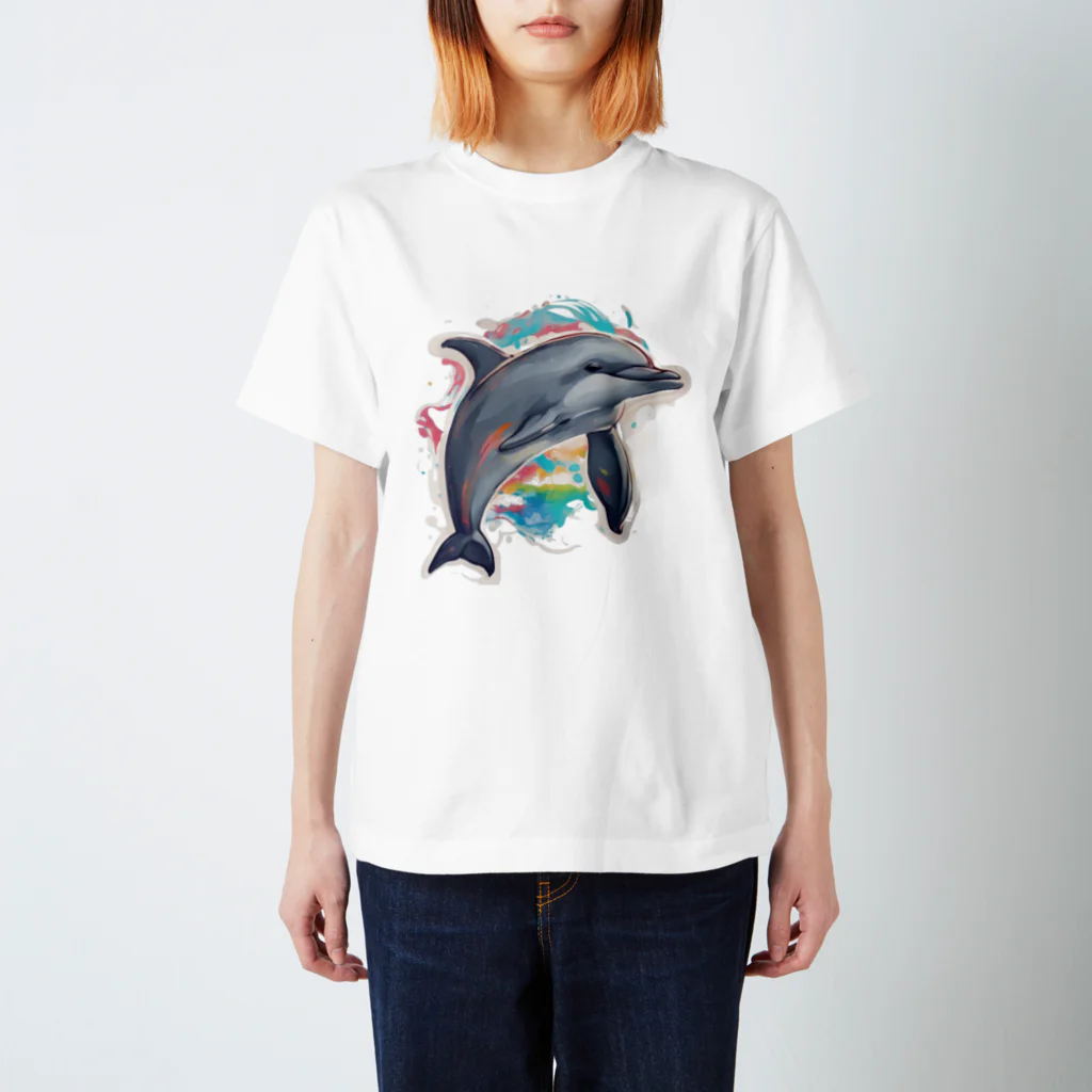 Egg Designerのイルカのお遊戯 Regular Fit T-Shirt