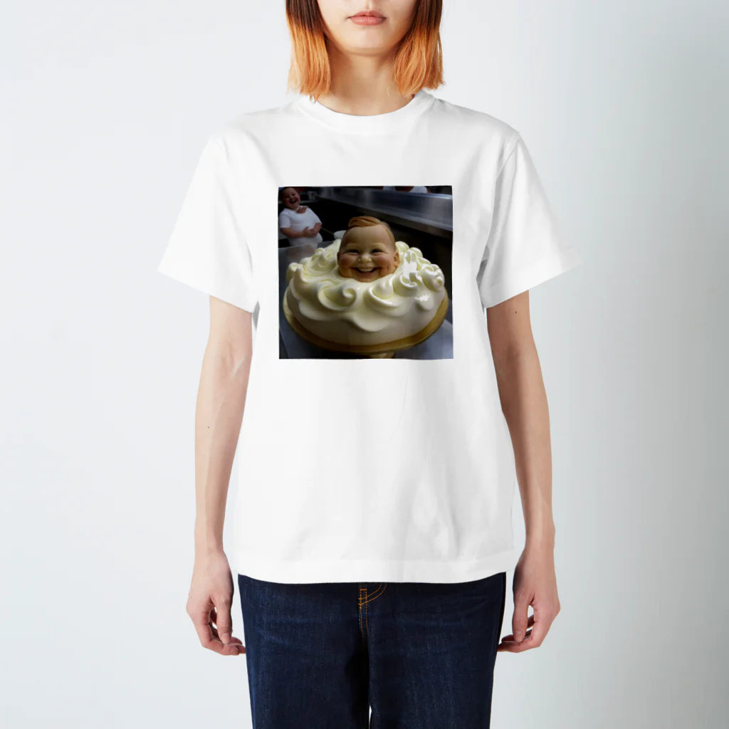 THE FUNNYDOPE SHOPのBABY in CAKE スタンダードTシャツ