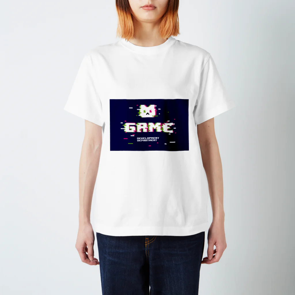 hikarinotenのゲーム部グリッチ風Tシャツ スタンダードTシャツ