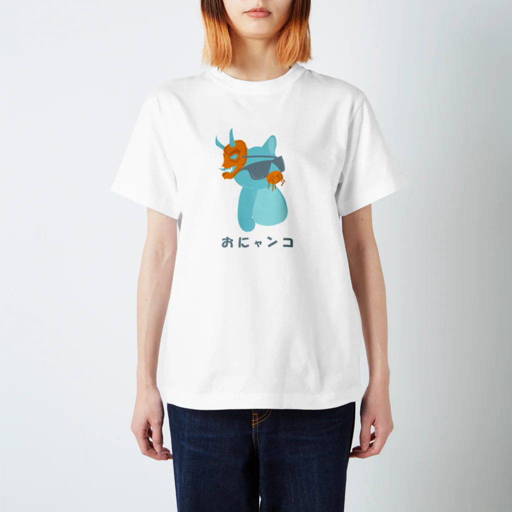 ステキ休日委員会（maehuri）のおにゃんこ (オリジナルLogoTシャツ) Regular Fit T-Shirt