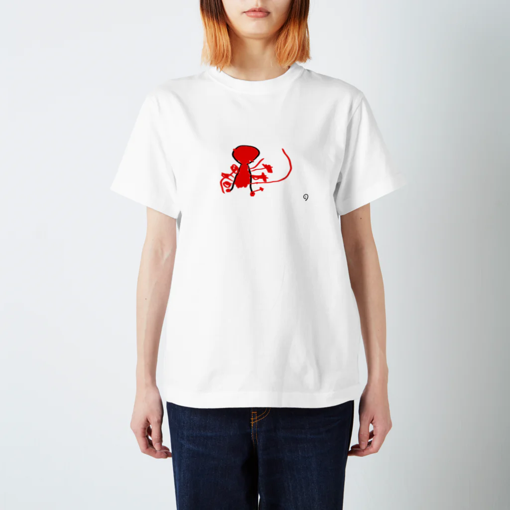 io shopの赤宇宙人 Regular Fit T-Shirt