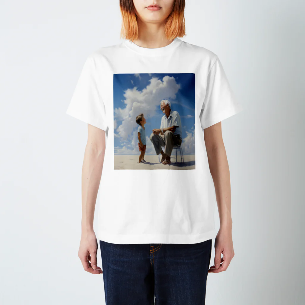 beautiful world of wordsのじいじと孫の夏休み スタンダードTシャツ