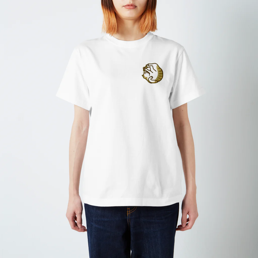 meriy designの［GUUSUKA］茶白 Regular Fit T-Shirt