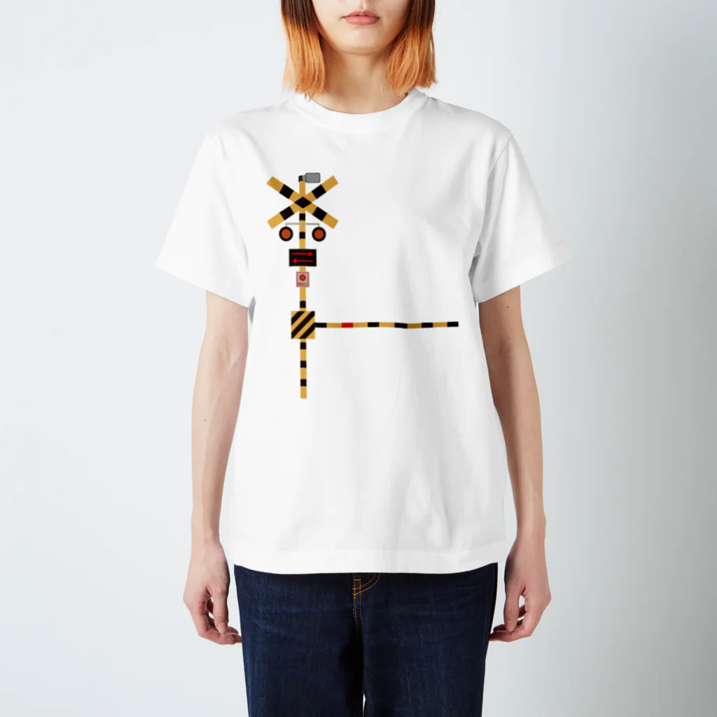 踏切ハウスのシンプルな踏切くん Regular Fit T-Shirt