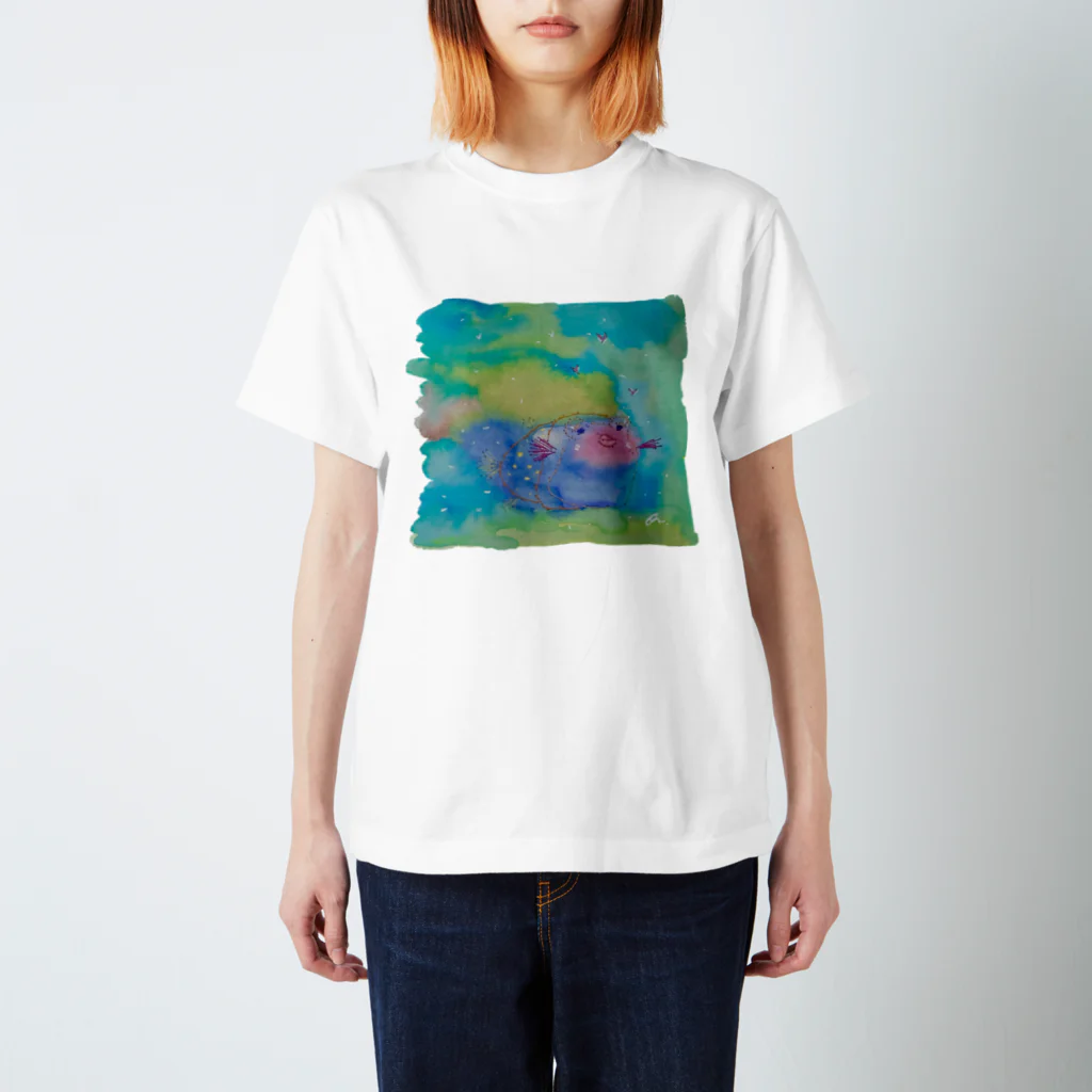 onmycolorの楽描き店のはこぷく代さん スタンダードTシャツ