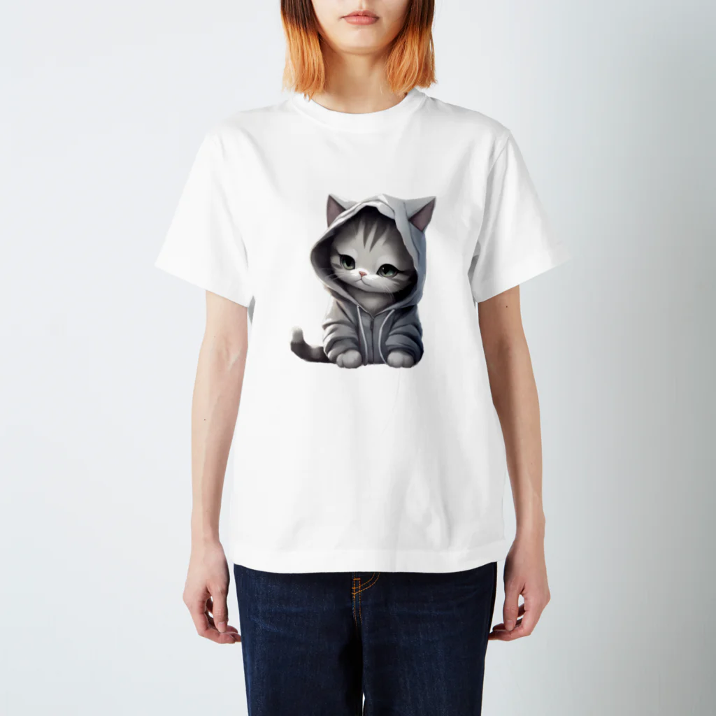 animal canvasのthe cat！ Regular Fit T-Shirt