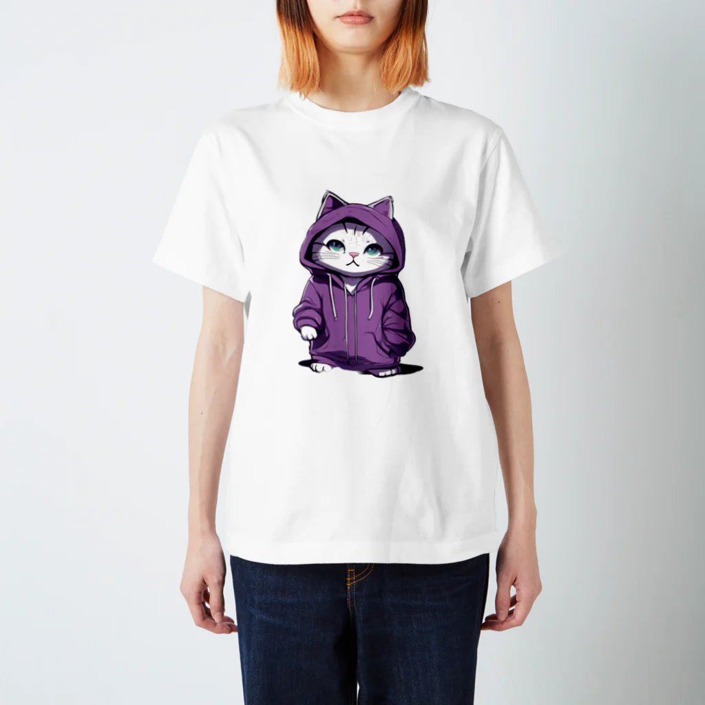 animal canvasのthe cat！ スタンダードTシャツ