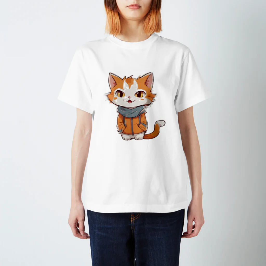 animal canvasのthe cat！ Regular Fit T-Shirt