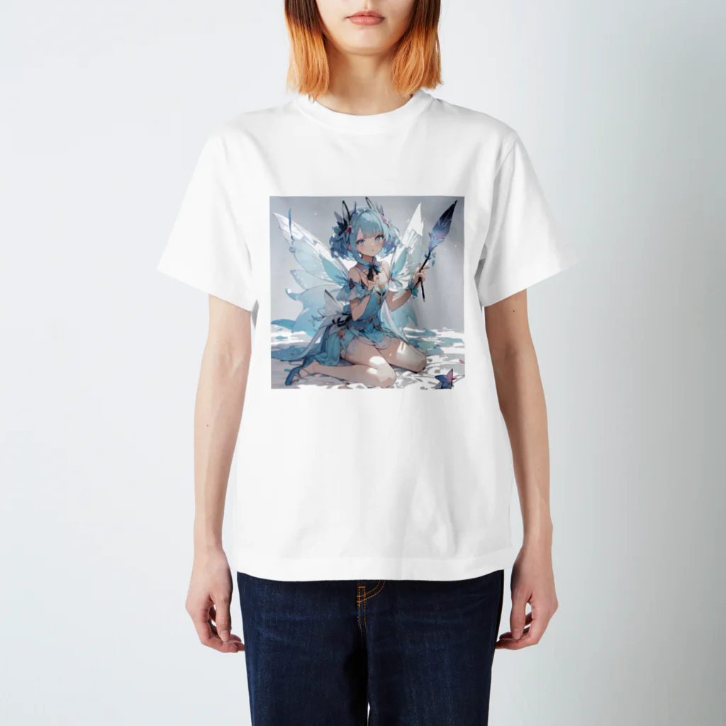 ロイ@イラストレーターHEXANFT販売美麗イラスト描きますの氷の妖精 Regular Fit T-Shirt
