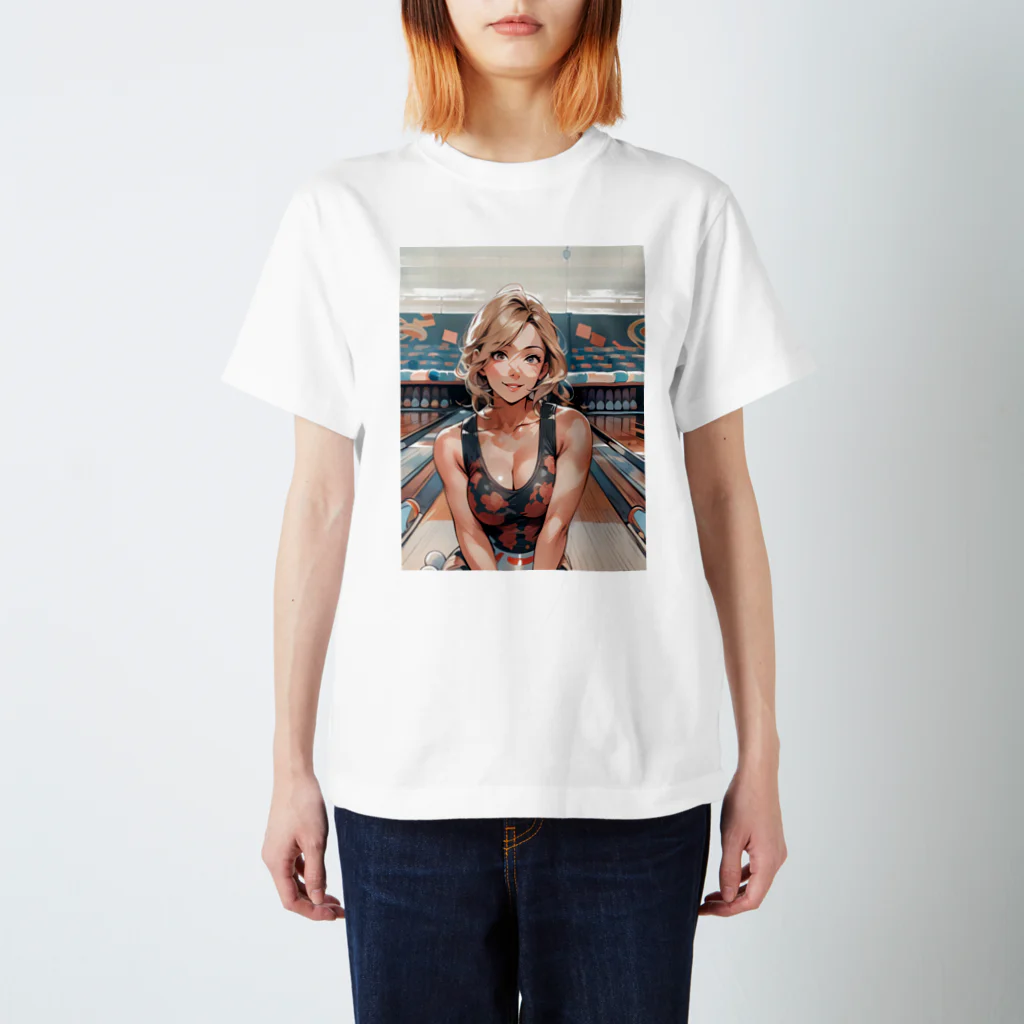 ボウリング アートショップの"Bowling 90s Girl" スタンダードTシャツ