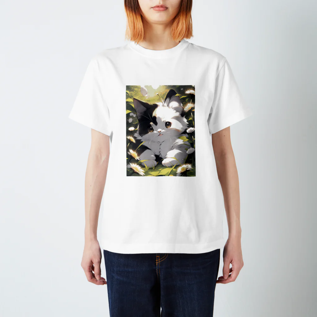 Reridedのもふもふにゃんこ Regular Fit T-Shirt