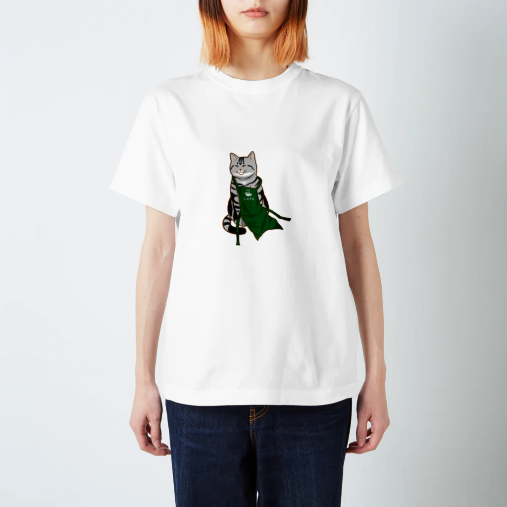 もっち（mocchi）のカフェ店員猫 Regular Fit T-Shirt