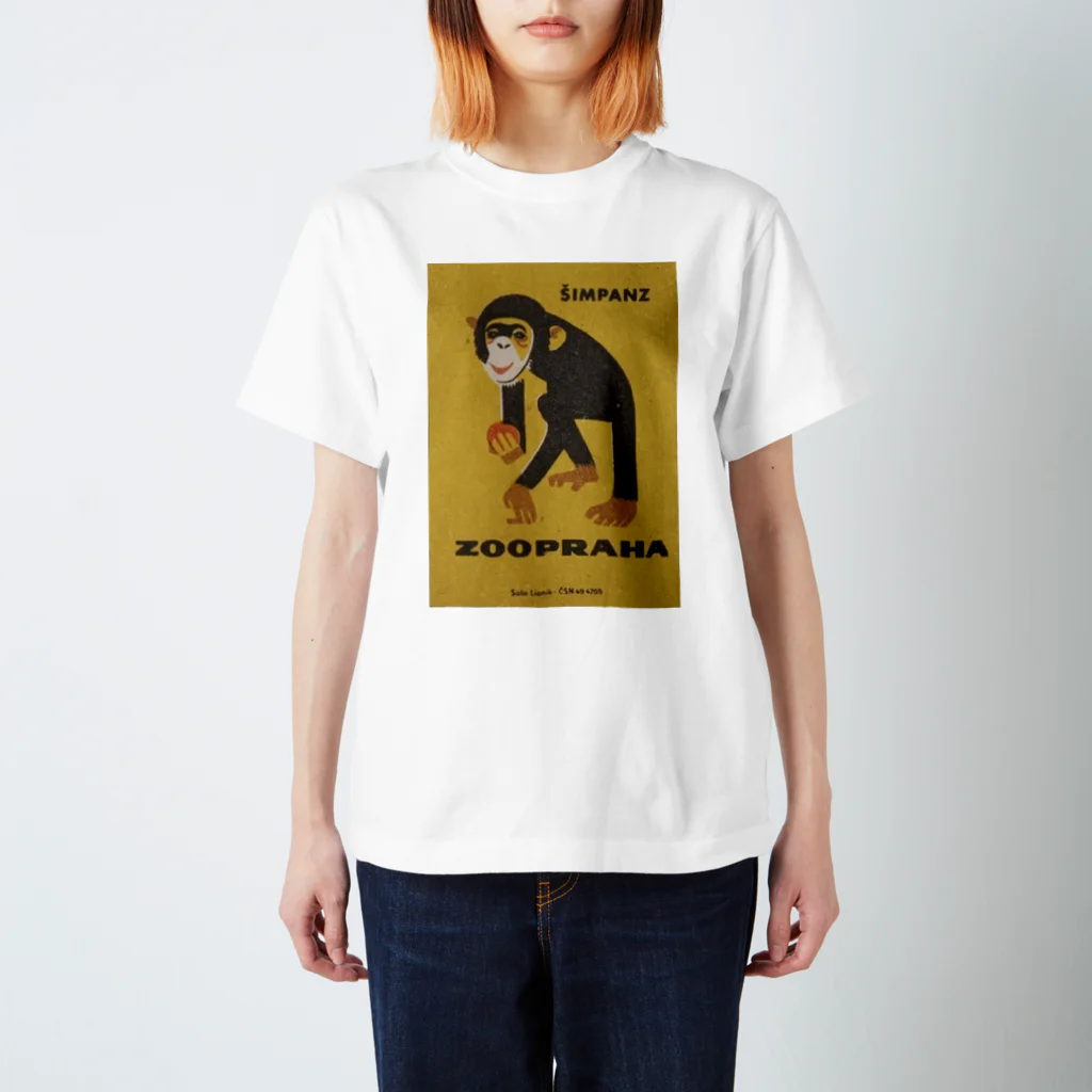 YS VINTAGE WORKSのチェコ・プラハ動物園　マッチ箱 チンパンジー Regular Fit T-Shirt