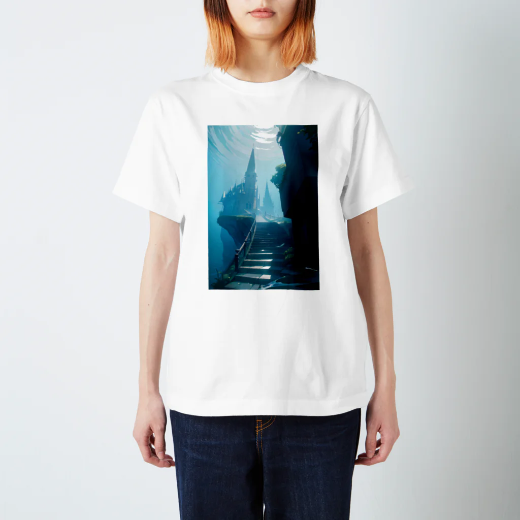 卯月なのかのStairway Journey　〜紡がれる架け橋の旅〜　No.4　「霧幻城」 スタンダードTシャツ