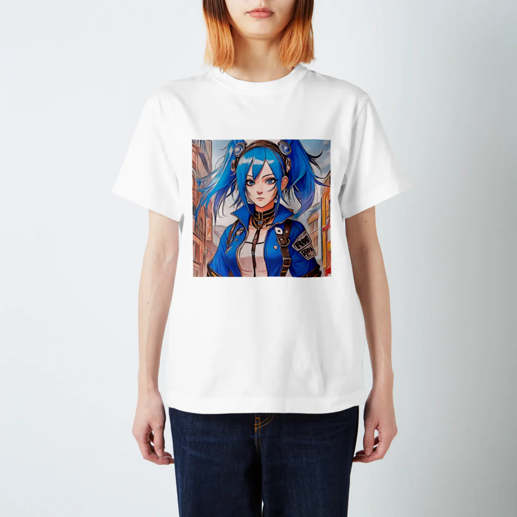 suuの青髪女子 Regular Fit T-Shirt