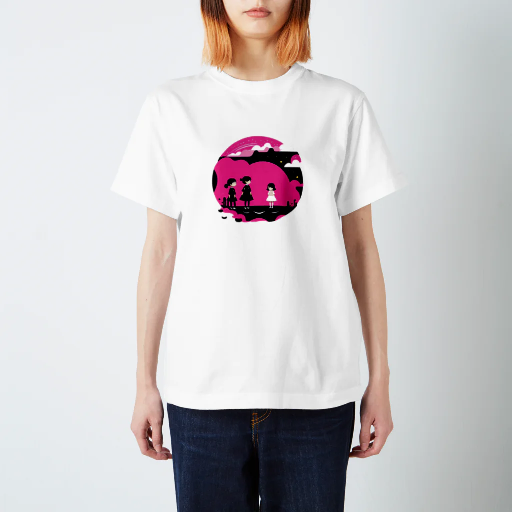 まみうだぱおのゆったりSHOPのPINKLADIES スタンダードTシャツ