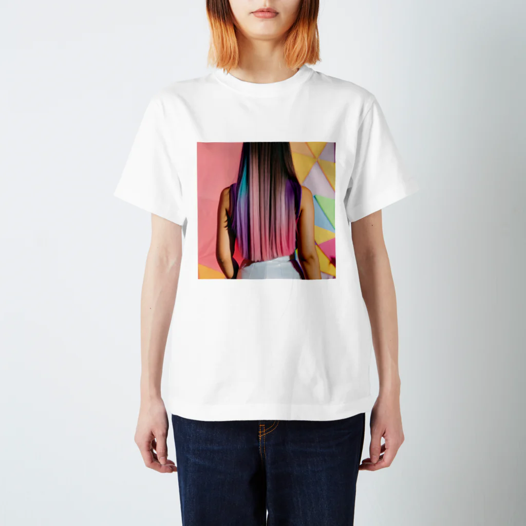 Curie Landのレインボー系＊女子 Regular Fit T-Shirt