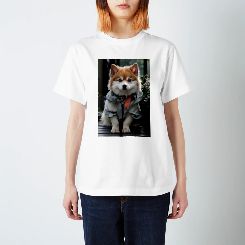 TATAKUKUのおしゃれな犬 Regular Fit T-Shirt