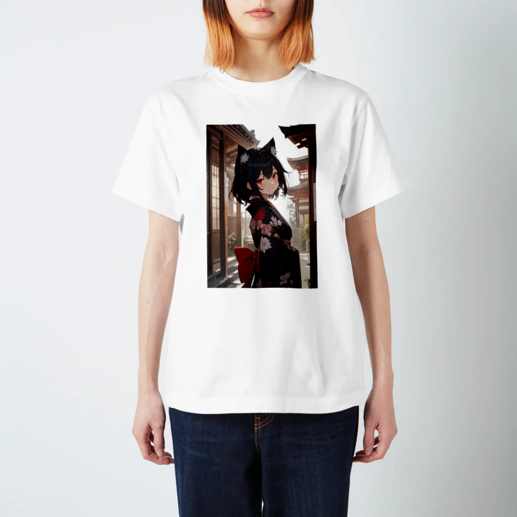 NightSHOPの着物少女1 Regular Fit T-Shirt