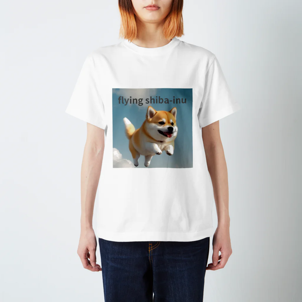 五右衛門商店のflying shibaｰinu スタンダードTシャツ