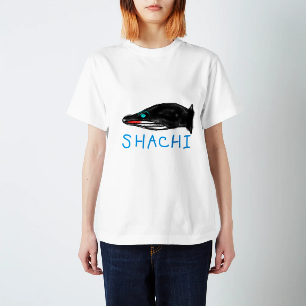 animaltennensuiの息子が描きそうなシリーズ:シャチ Regular Fit T-Shirt