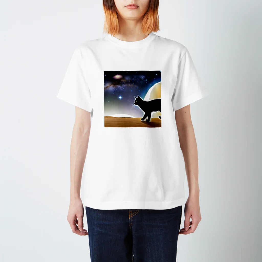 genki-cyatoの火星猫 スタンダードTシャツ