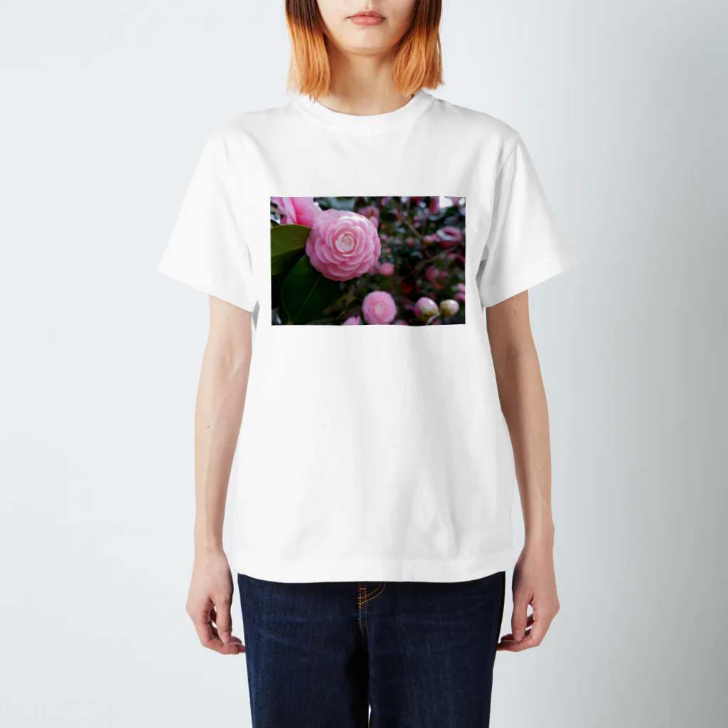 dandelionのピンク椿 Regular Fit T-Shirt