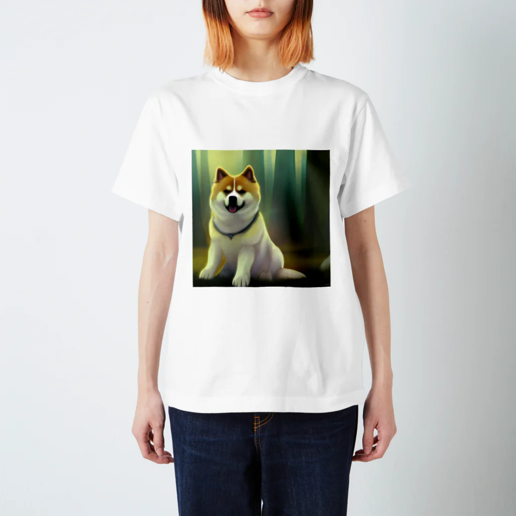 nyanwan3377のいぬ　秋田犬　かわいい スタンダードTシャツ