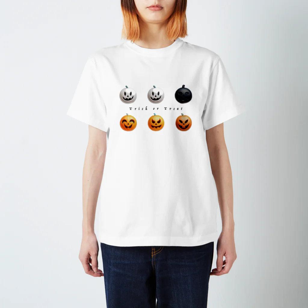 まみおデザインのTrick or Treat　かぼ6 Regular Fit T-Shirt