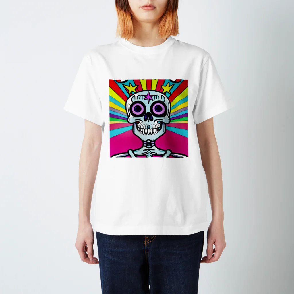 Cosmic Canvas Craft　C_C_Cのガイコツ女子中学生の休日 Regular Fit T-Shirt